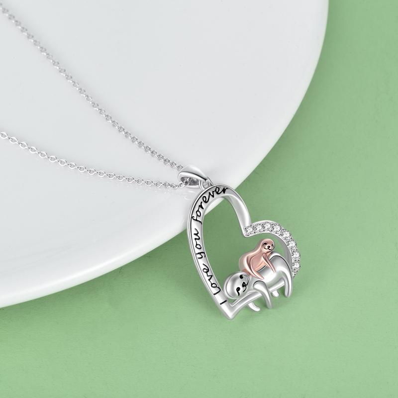 Sloth Necklace for Mom Women Girls Sloth Jewelry Gifts - Niki Ice Jewelry 