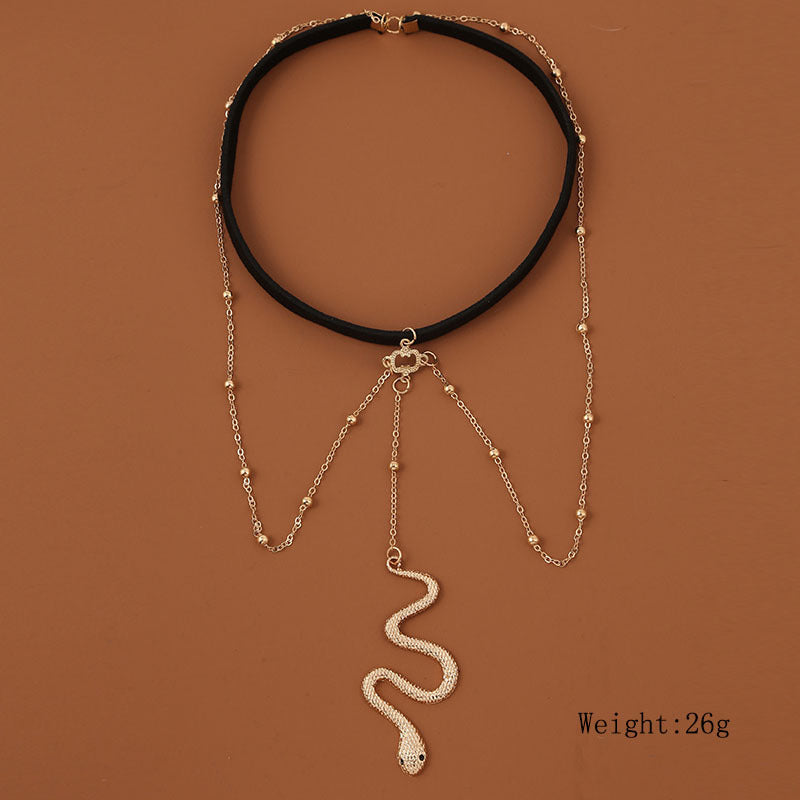 Bohemian Boho Gold Color Metal Beaded Chain Thigh Chain For Women Snake Pendants Leg/Arm Chain Body Jewelry Beach Style Gift - Niki Ice Jewelry 