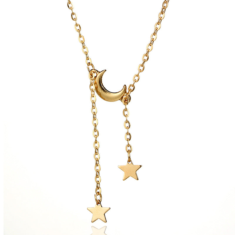 Personality Bohemian Women's Moon Pentagram Necklace - Niki Ice Jewelry 