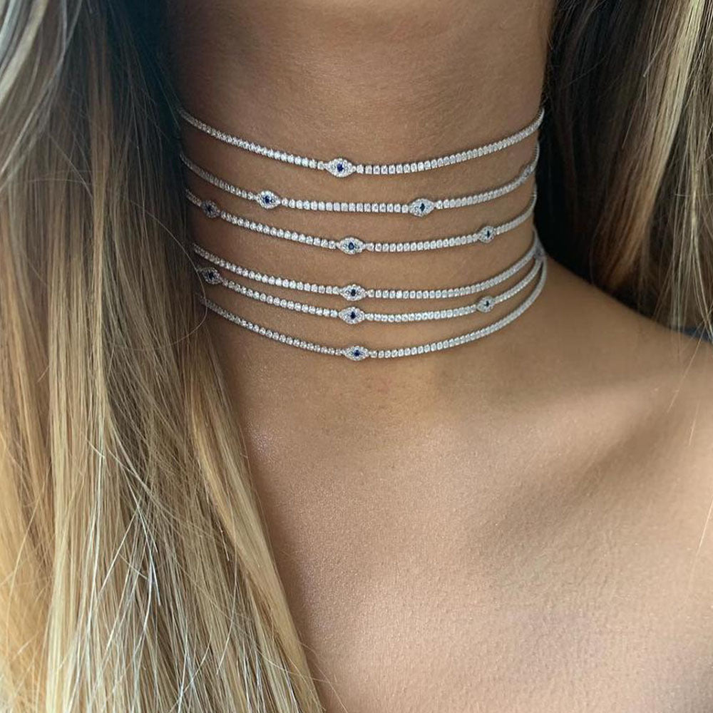 Demon Eye Necklace - Niki Ice Jewelry 