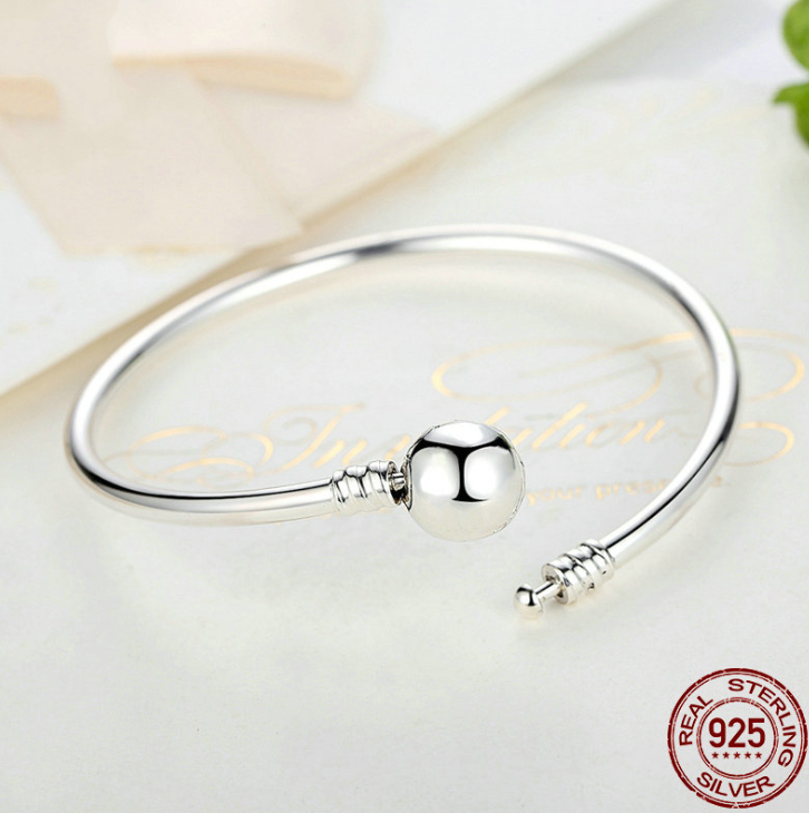 925 Sterling Silver fashion Bracelet Simple Silver beads accessories with hidden compartment - Niki Ice Jewelry 