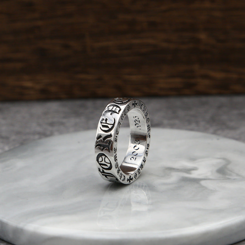 Silver Gothic Cross Ring - Niki Ice Jewelry 