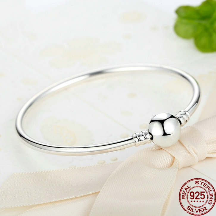 925 Sterling Silver fashion Bracelet Simple Silver beads accessories with hidden compartment - Niki Ice Jewelry 