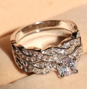 New set of rings wedding ring set men and women couple ring jewelry - Niki Ice Jewelry 