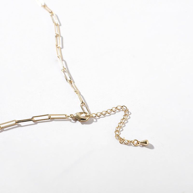 Metal pearl necklace - Niki Ice Jewelry 