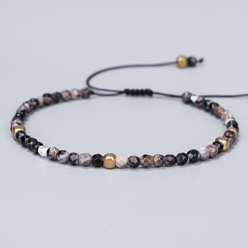 3mm Natural Stone Beads Tibetan Stone Beads Stretch Bracelet For Men Women Yoga Chakra Crystal Bead Bracelets - Niki Ice Jewelry 