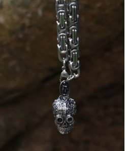 Gothic Skull Necklace Skull Pendant - Niki Ice Jewelry 
