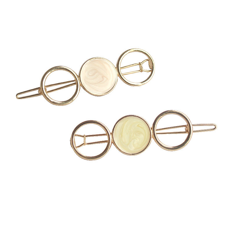 Round metal hairpin hair accessories - Niki Ice Jewelry 