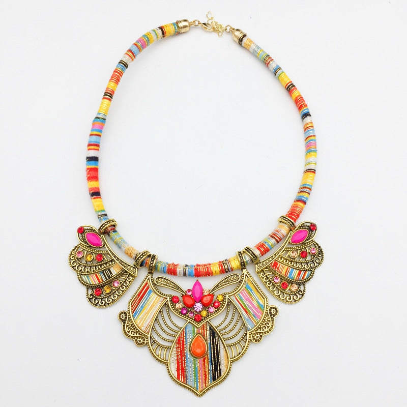 Bohemian Drop Stone Necklace Pendant Jewelry - Niki Ice Jewelry 
