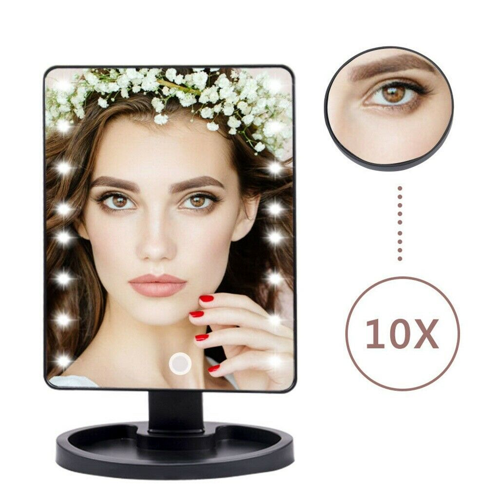 Professional 22 LED Makeup Mirror Light Portable Rotation - Niki Ice Jewelry 