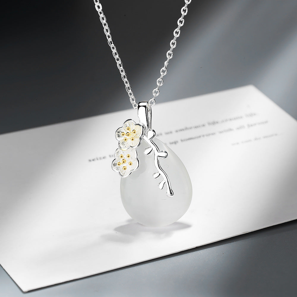 Drop opal pendant - Niki Ice Jewelry 