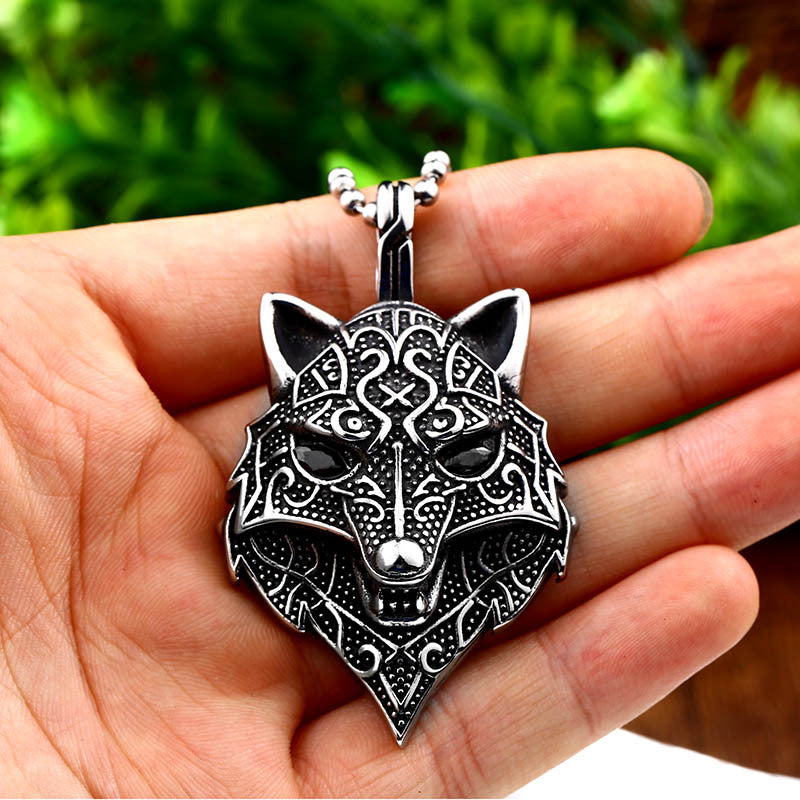 Toke Wolf Viking Pendant - Niki Ice Jewelry 