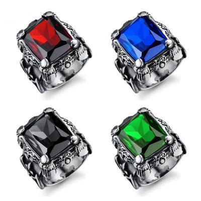 Titanium Steel Men's Zircon Ring Stand out In The Crowd! - Niki Ice Jewelry 