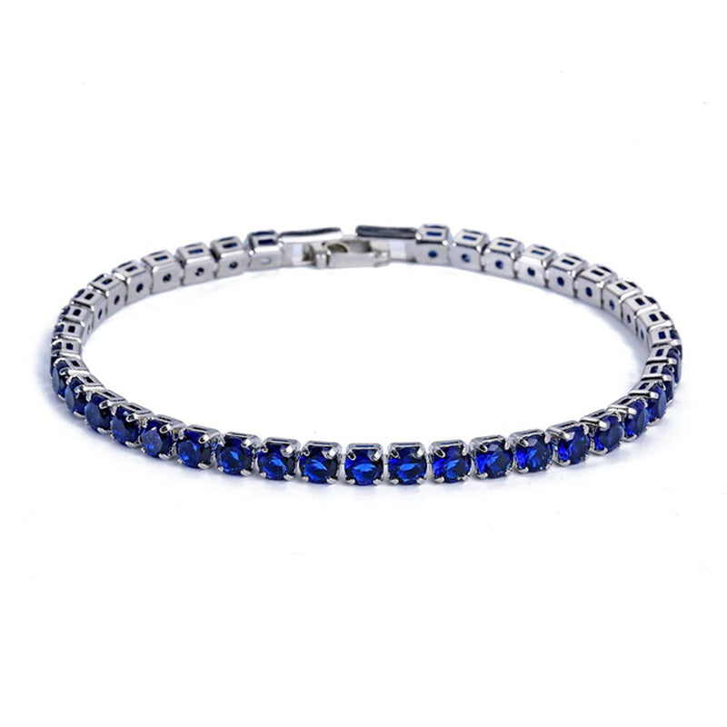 Luxury 4Mm Cubic Zirconia Tennis Bracelets Iced Out Chain Crystal Wedding Bracelet for Women Men Gold Silver Color Bracelet