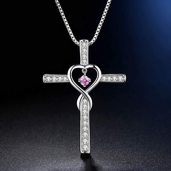 Fashion Cross Religious Belief Inlaid Zircon Pendant - Niki Ice Jewelry 