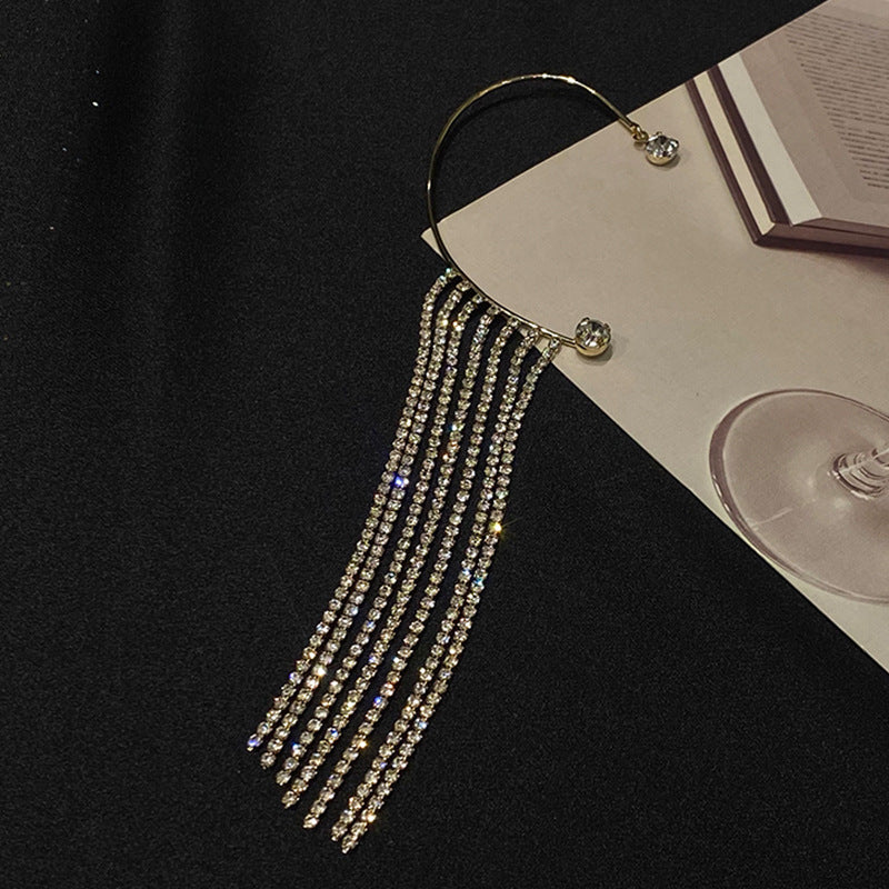 Fashionable And Simple Long Tassel Earrings - Niki Ice Jewelry 