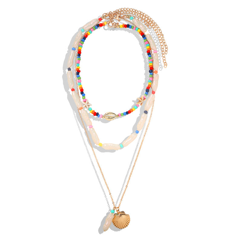Bohemian handmade rice Bead Necklace - Niki Ice Jewelry 