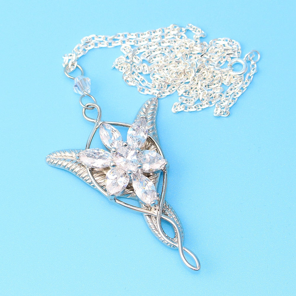 Wedding Jewelry Lord Princess Arwen Evenstar Pendant Necklaces for Women and Brides 925 Sterling Sliver - Niki Ice Jewelry 