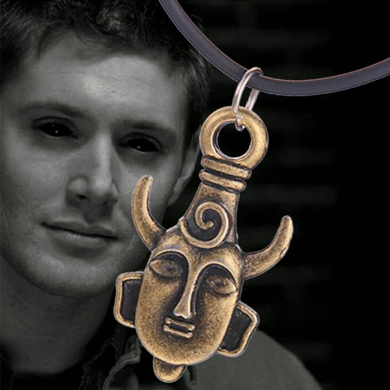 Angel Wicca Dean Winchester Supernatural Amulet Pendant Gold Bronze Silver