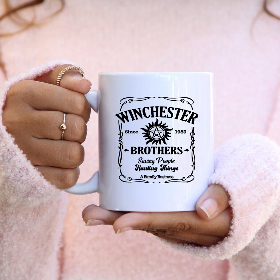 Supernatural Coffee Mug Winchester Family 11oz Coffee Cup Dang it Cass!