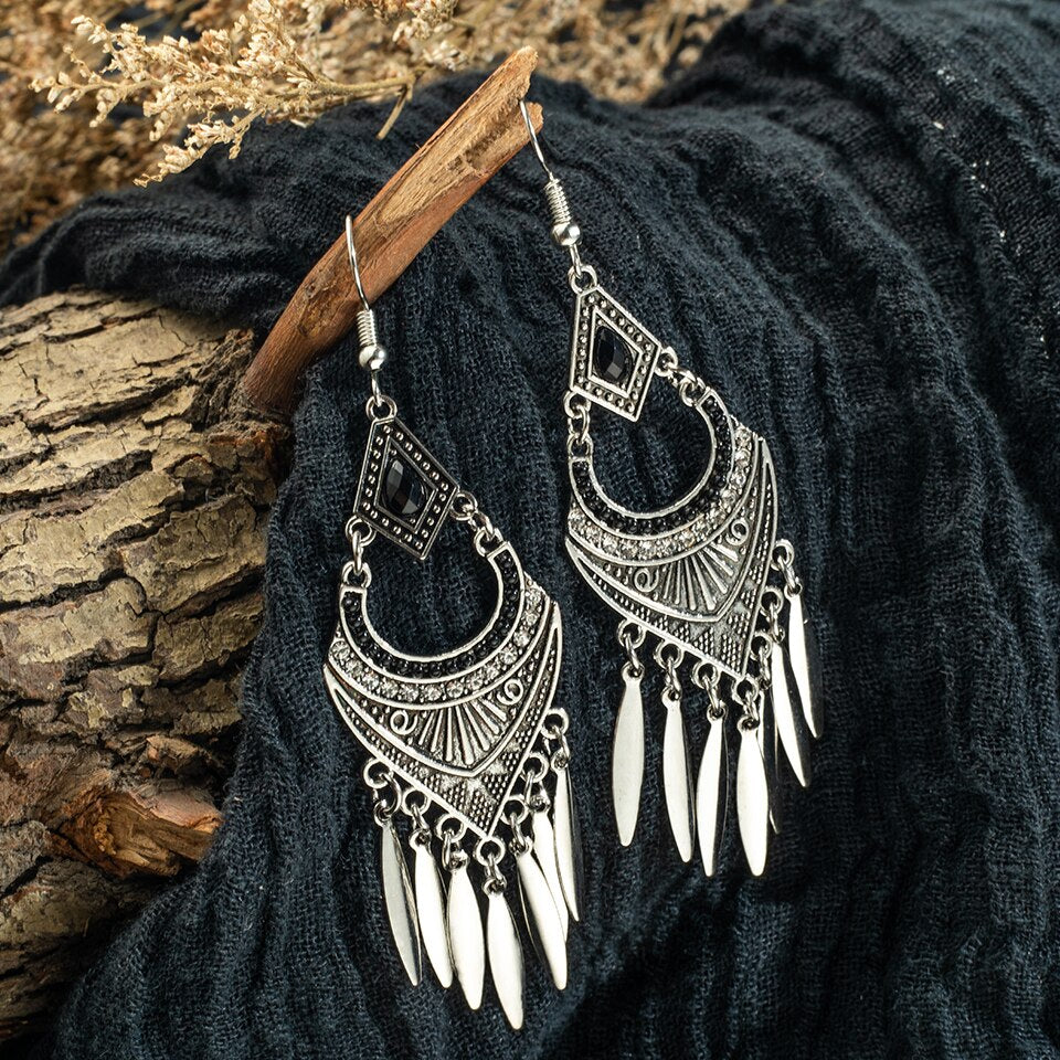 Boho Vintage Ethnic Dangle Drop Long Earrings Hanging Gifts for women  for Women Female Fashion Indian Jewelry Ornaments Ear - Niki Ice Jewelry 