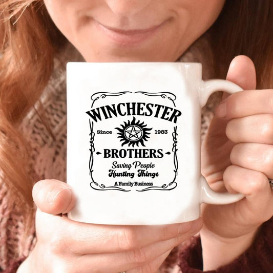 Supernatural Coffee Mug Winchester Family 11oz Coffee Cup Dang it Cass!