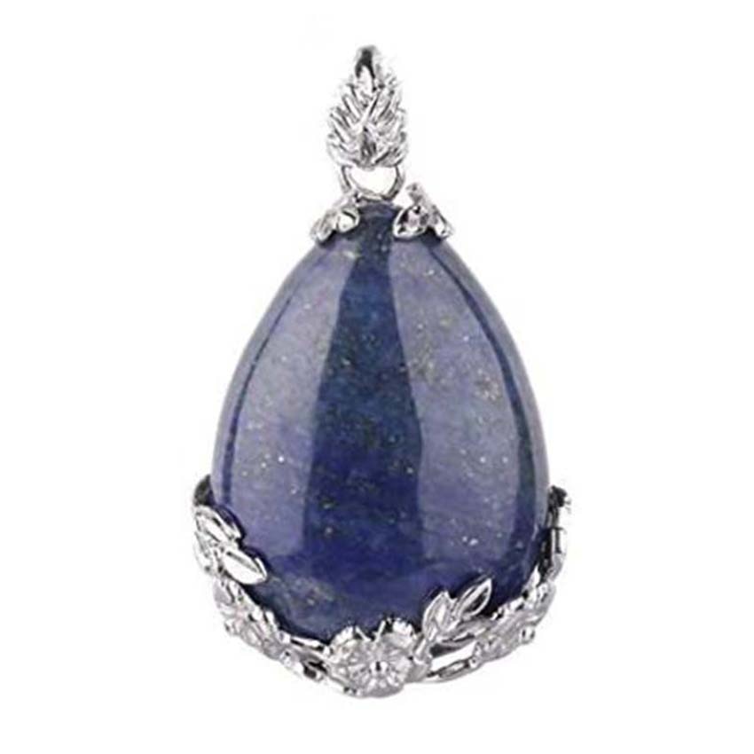 Natural Crystal Stone Healing Lapis Lazuli Amethysts Hexagon Tree of Life Reiki Stone Pendulum Pendant Jewelry - Niki Ice Jewelry 