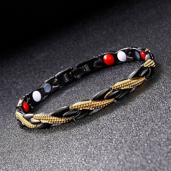 Trendy 4 Colors Weight Loss Energy Magnets Jewelry Slimming Bangle Bracelets Twisted Magnetic Therapy Bracelet Healthcare - Niki Ice Jewelry 
