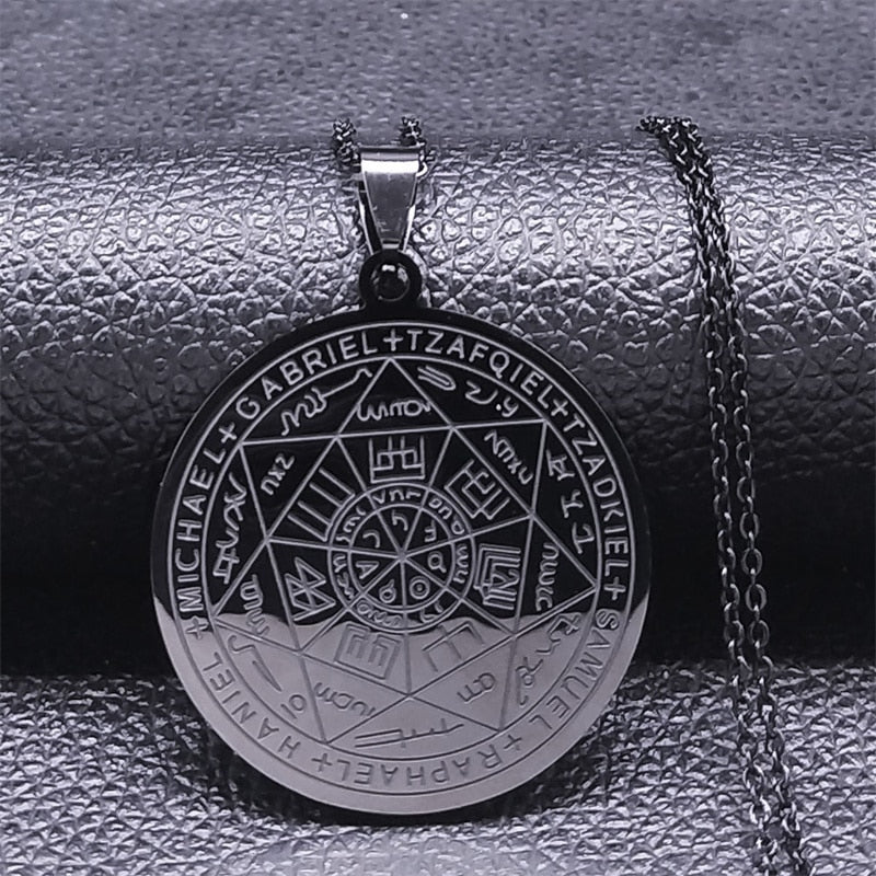 Seal of The Seven Archangels Talisman Medallion Pendant