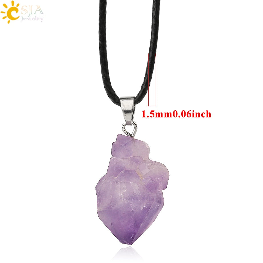 Irregular Natural Healing Stone Necklace Pendants for your Spirit