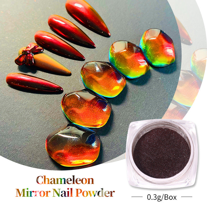 Laser Chameleon Powder Mirror Nail Powder - Niki Ice Jewelry 