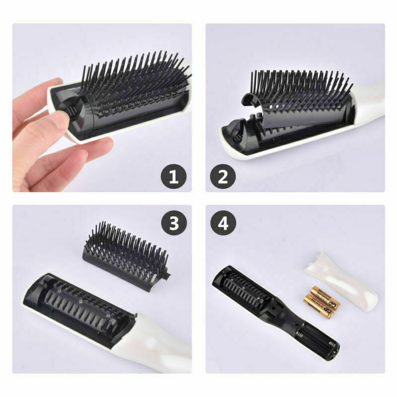 Electric Laser Infrared Anti Hair Loss Comb Vibration Scalp Massager Hairbrush Hair Scalp Massage Comb Hairbrush Bristle Nylon - Niki Ice Jewelry 