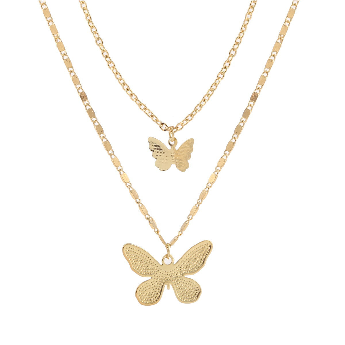 Butterfly Clavicle Chain Ladies Simple Elegant Pearl Butterfly Necklace