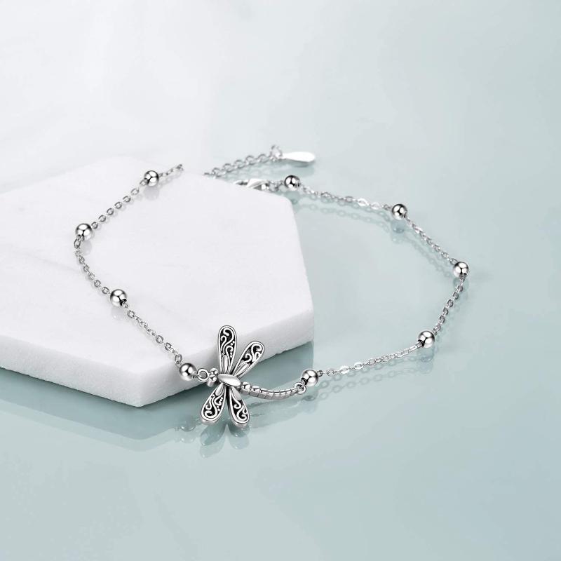 925 Sterling Silver Dragonfly Bracelet Dragonfly Jewelry for Women Girls Gifts - Niki Ice Jewelry 