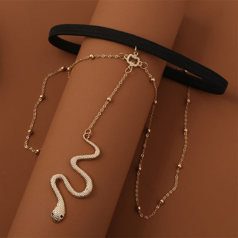 Bohemian Boho Gold Color Metal Beaded Chain Thigh Chain For Women Snake Pendants Leg/Arm Chain Body Jewelry Beach Style Gift - Niki Ice Jewelry 
